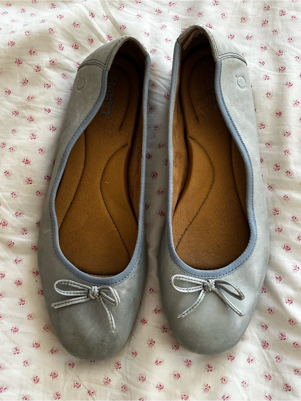 Born Women’s Light Blue Ballet Flats